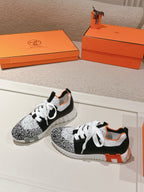 Hermès Depart Slip-On Sneaker - Noir/Blanc