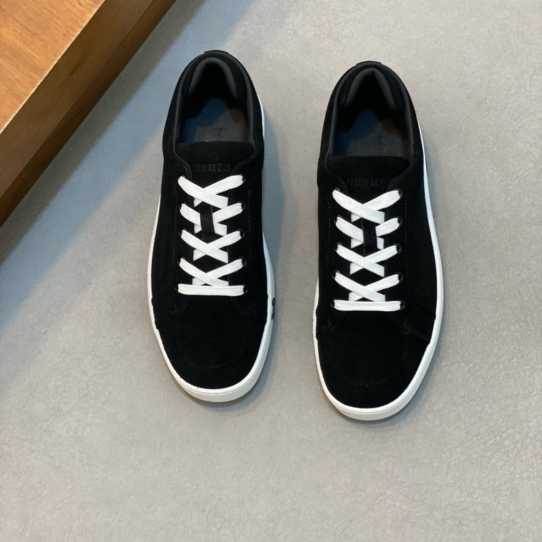 Hermès Kiddy Lace-Up Sneakers - Black