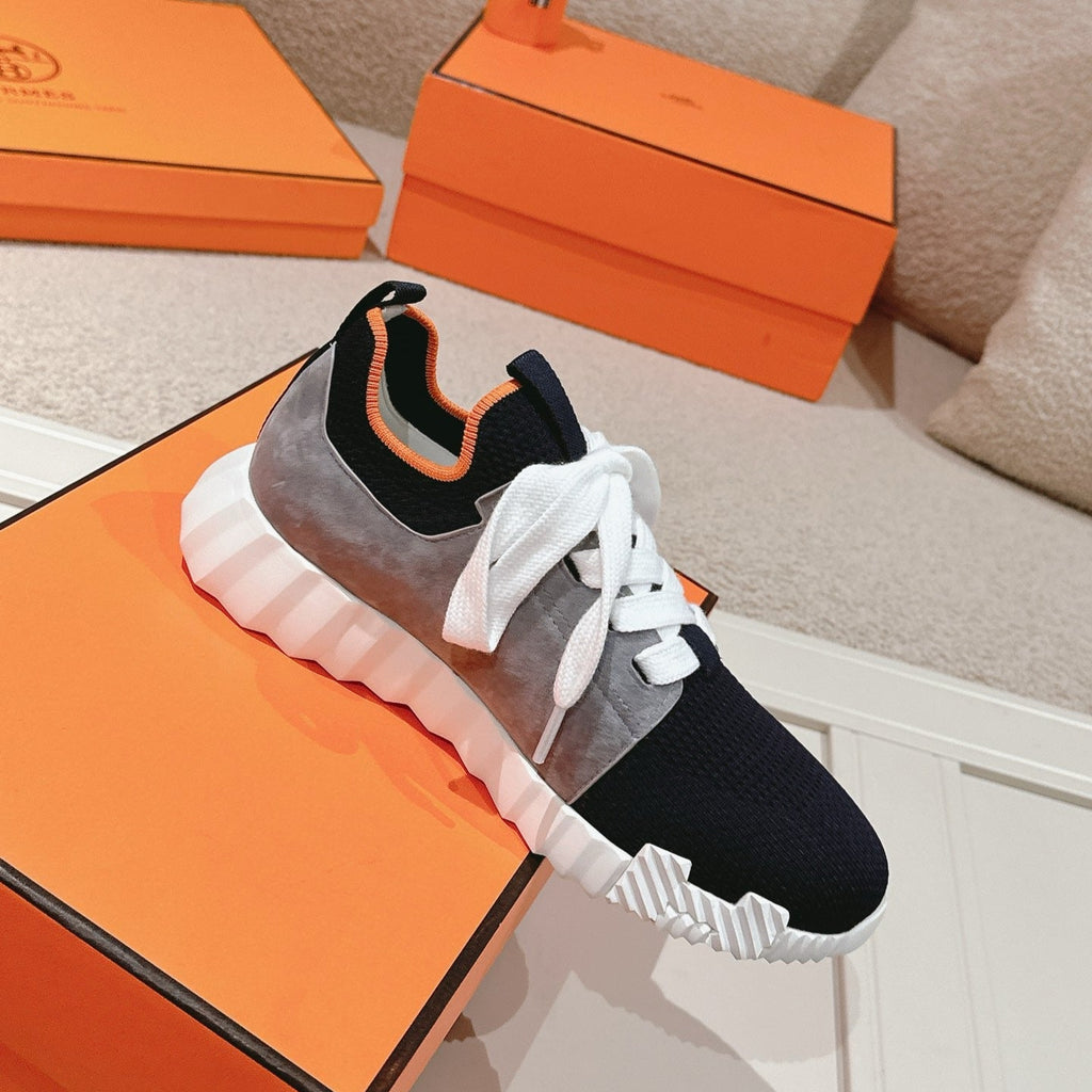 Hermès Depart Slip-On Sneaker - Noir/Gris Fumée