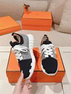 Hermès Depart Slip-On Sneaker - Noir/Gris Fumée