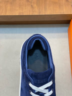 Hermès Kiddy Lace-Up Sneakers - Navy Blue
