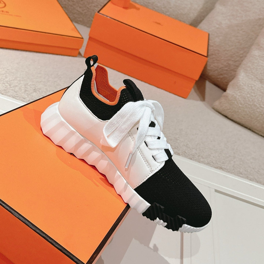 Hermès Depart Slip-On Sneaker - Blanc/Noir