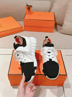 Hermès Depart Slip-On Sneaker - Blanc/Noir