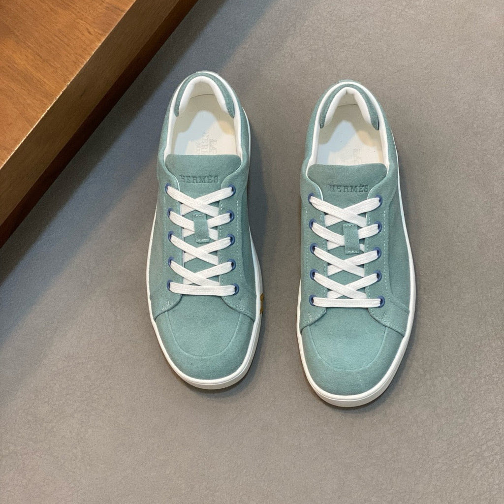 Hermès Kiddy Lace-Up Sneakers - Blue