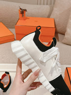 Hermès Depart Slip-On Sneaker - Blanc/Noir