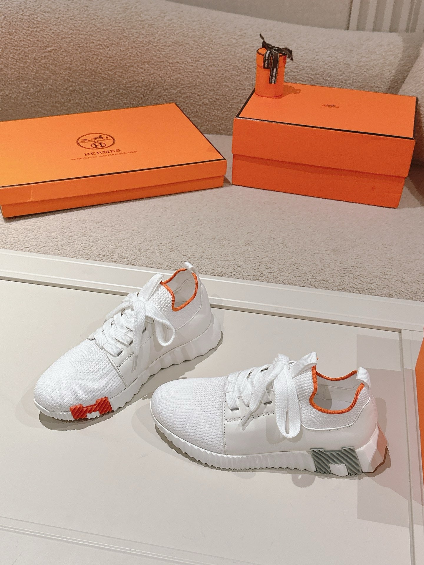 Hermès Depart Slip-On Sneaker - Blanc