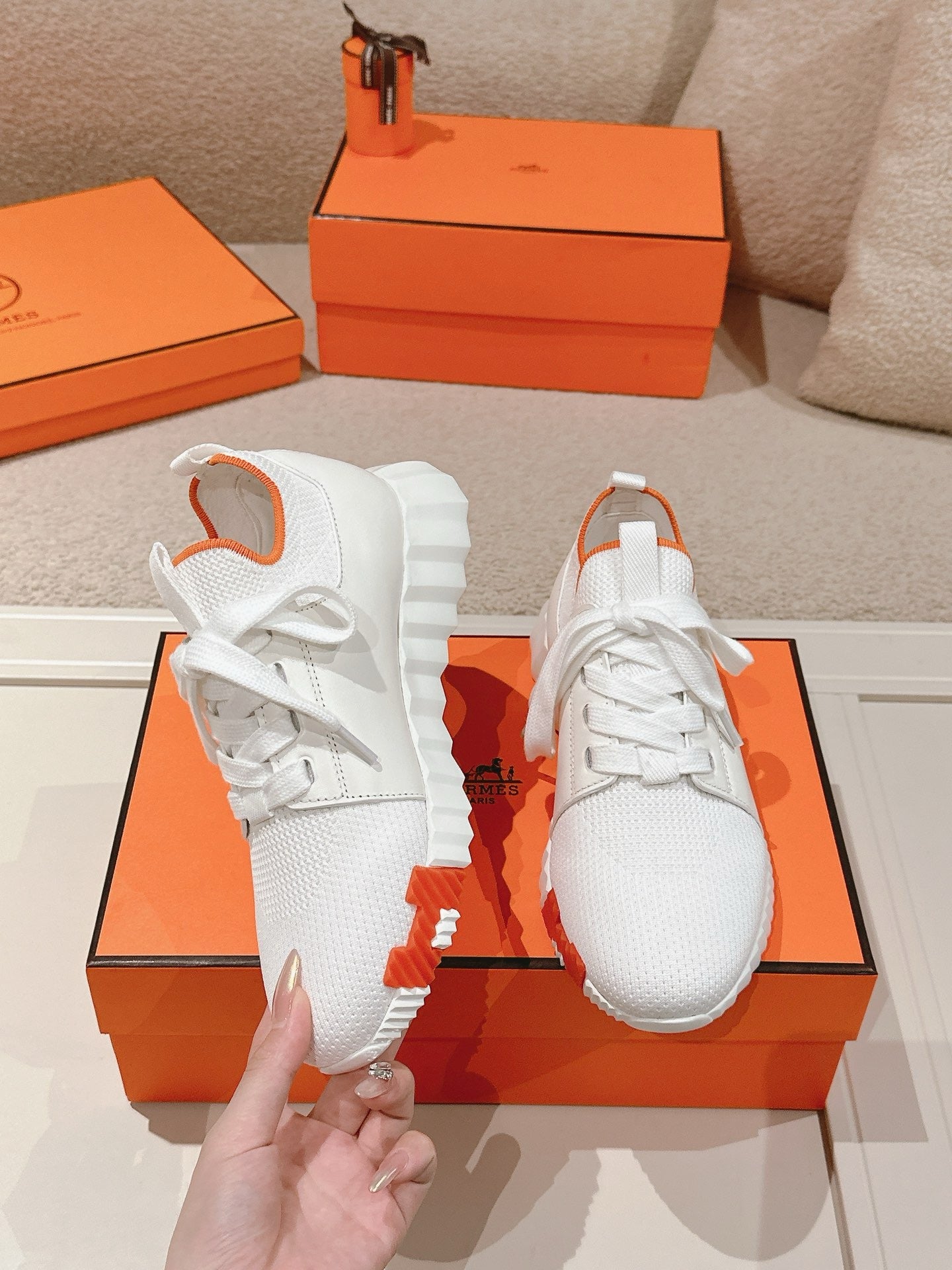 Hermès Depart Slip-On Sneaker - Blanc