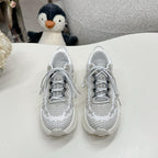 Miu Miu Technical Fabric Sneakers - Cloud Gray