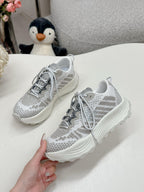 Miu Miu Technical Fabric Sneakers - Cloud Gray
