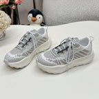 Miu Miu Technical Fabric Sneakers - Cloud Gray