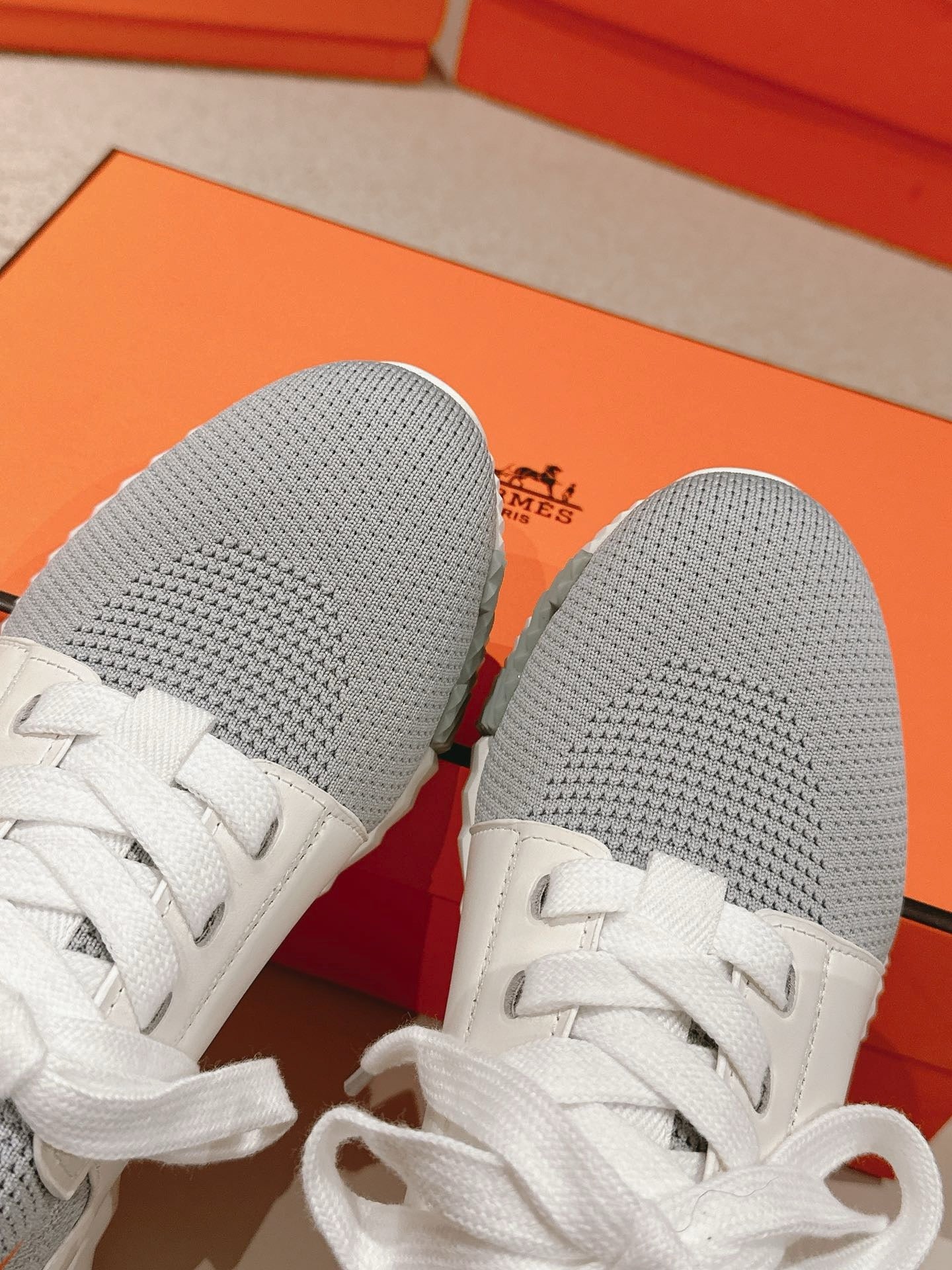 Hermès Depart Slip-On Sneaker - Gris Fumée