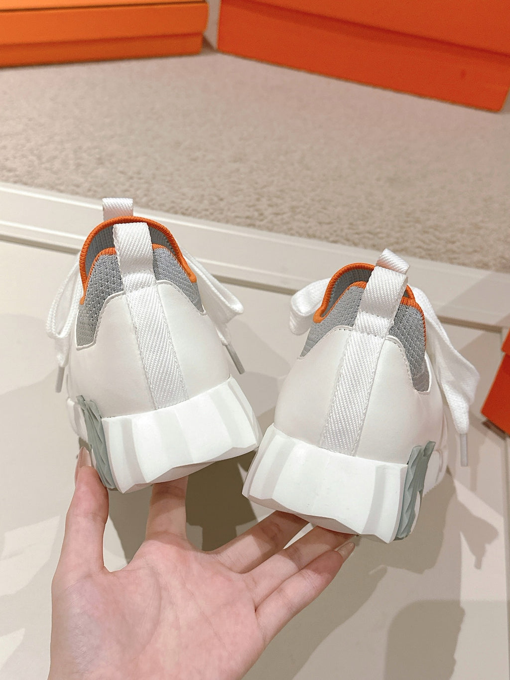 Hermès Depart Slip-On Sneaker - Gris Fumée
