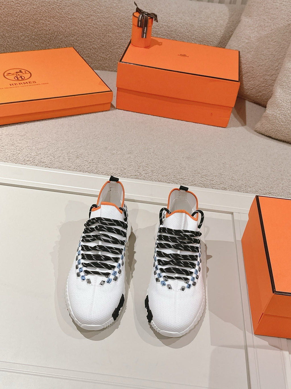 Hermès Flex Slip-On Sneaker - Multicolore Blanc