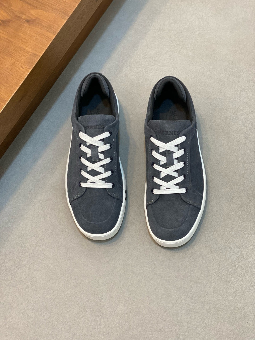 Hermès Kiddy Lace-Up Sneakers - Grey