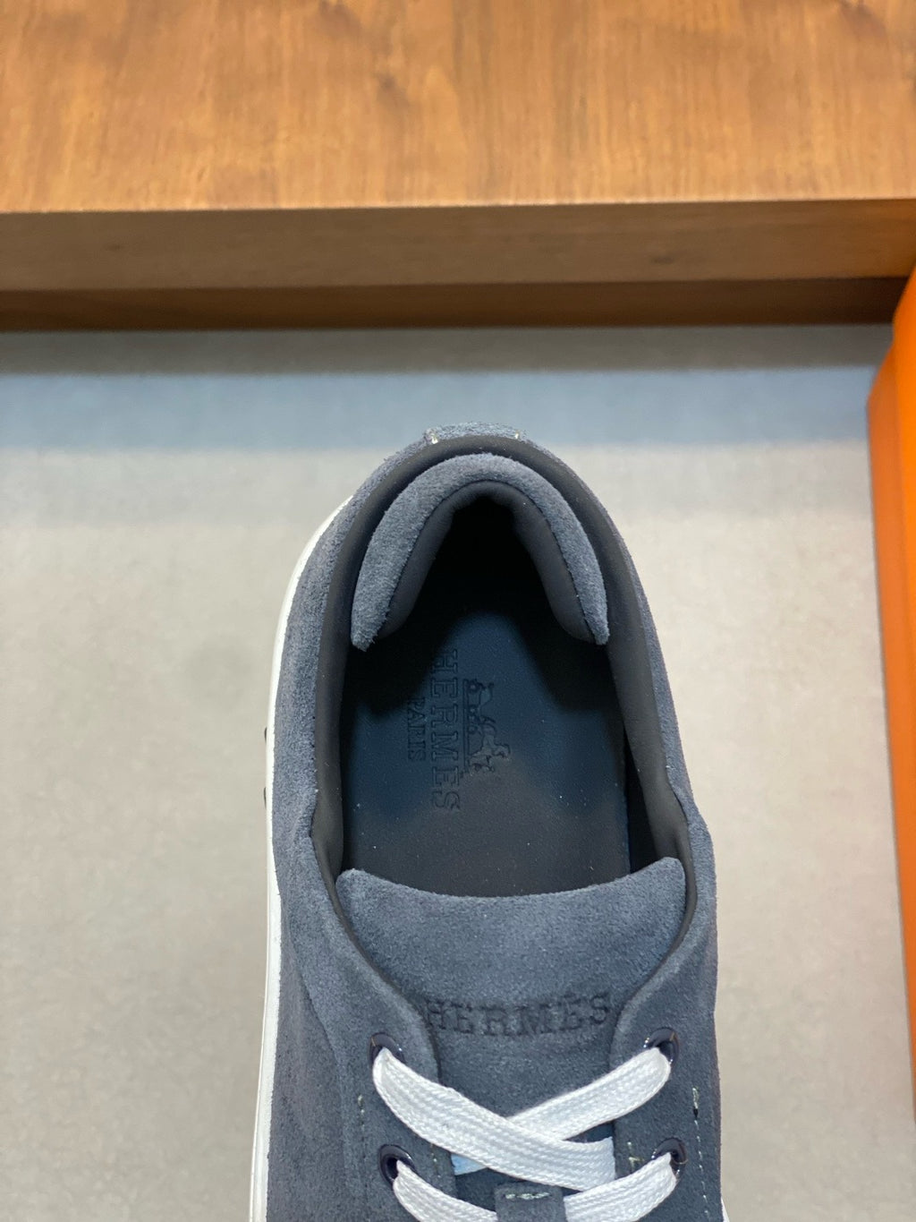 Hermès Kiddy Lace-Up Sneakers - Grey