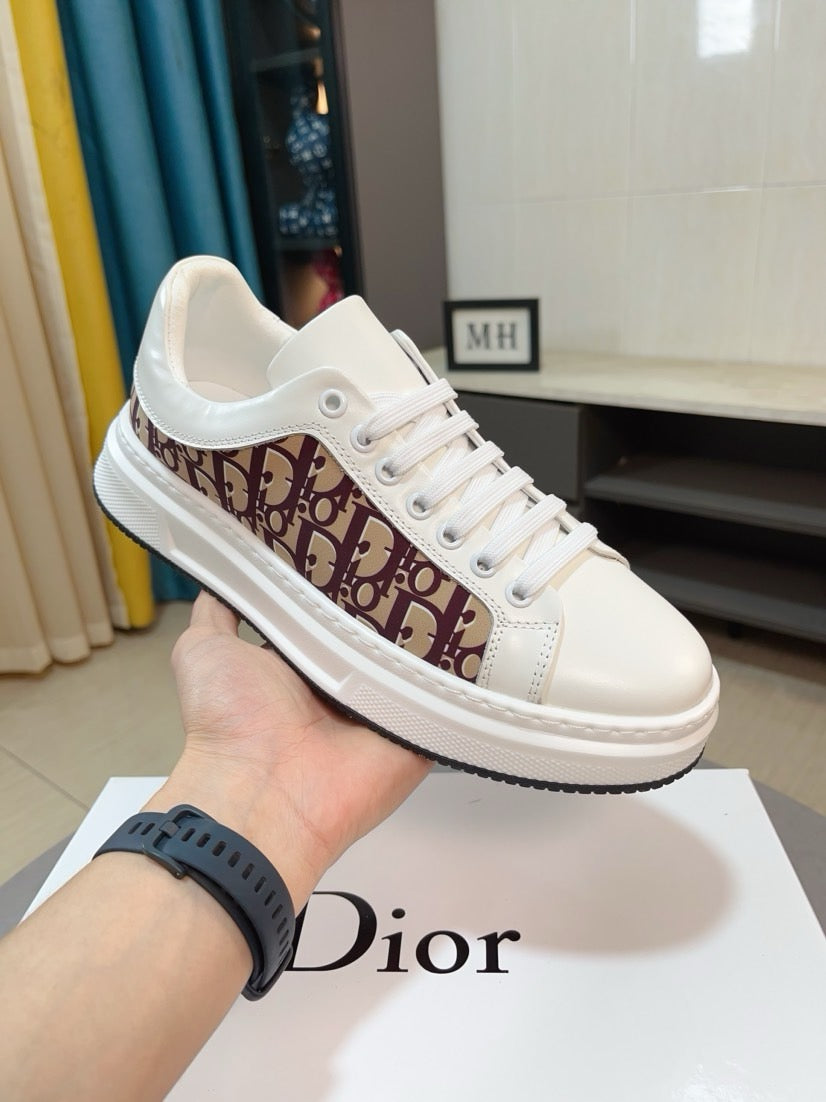Dior Oblique Sneaker - Bordeaux/White