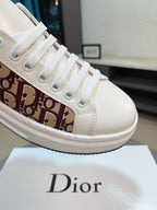 Dior Oblique Sneaker - Bordeaux/White