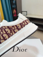 Dior Oblique Sneaker - Bordeaux/White
