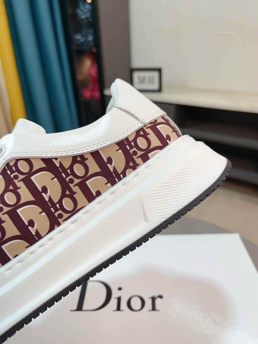 Dior Oblique Sneaker - Bordeaux/White