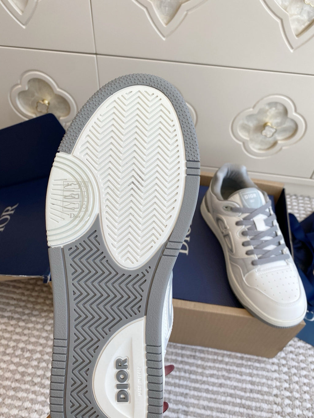 Dior B57 Dribble Sneakers - Light Gray/White