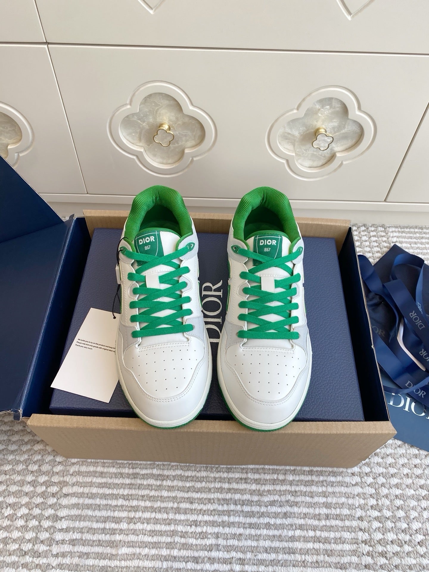 Dior B57 Dribble Sneakers - Green/White