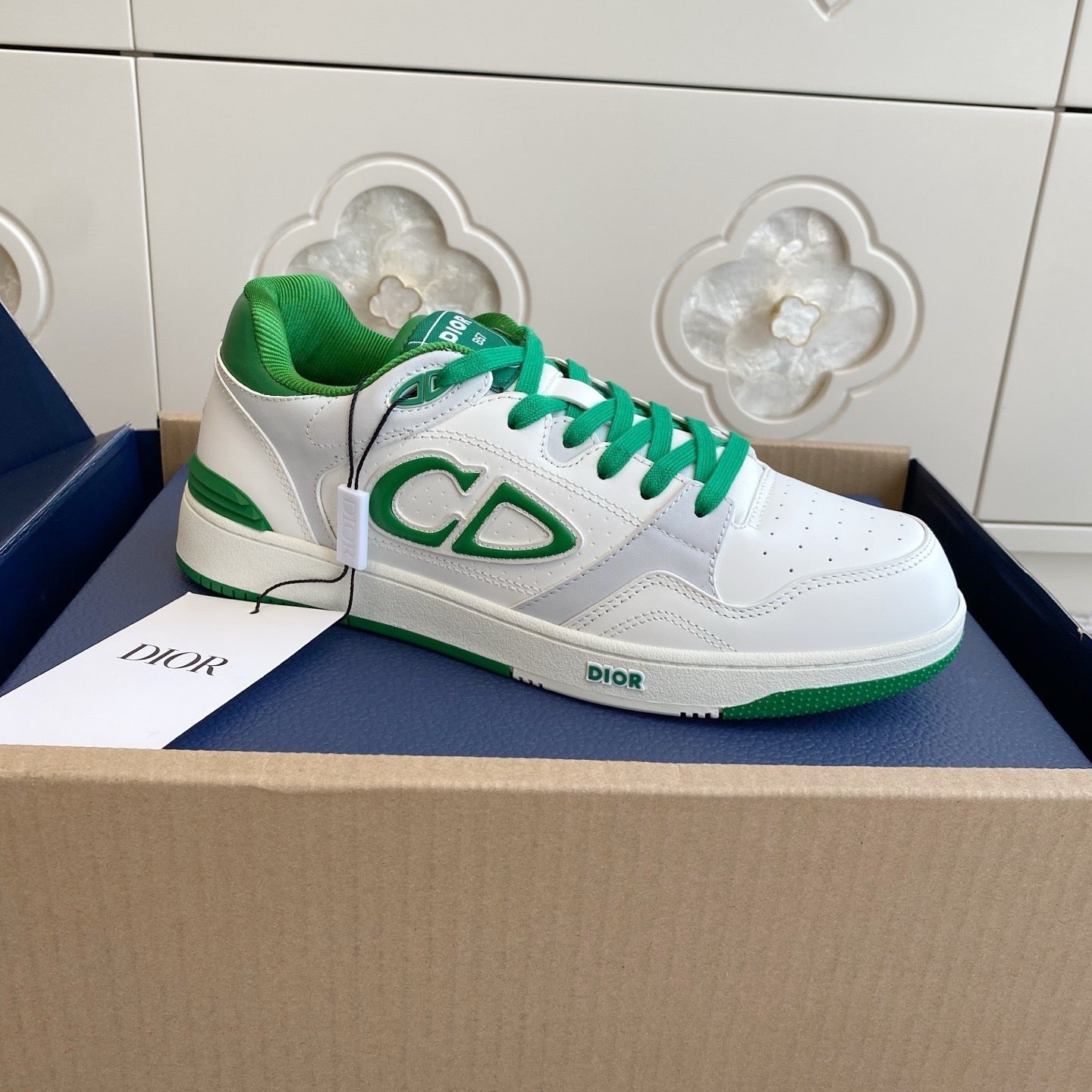 Dior B57 Dribble Sneakers - Green/White