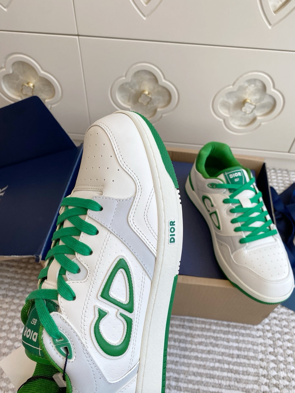 Dior B57 Dribble Sneakers - Green/White