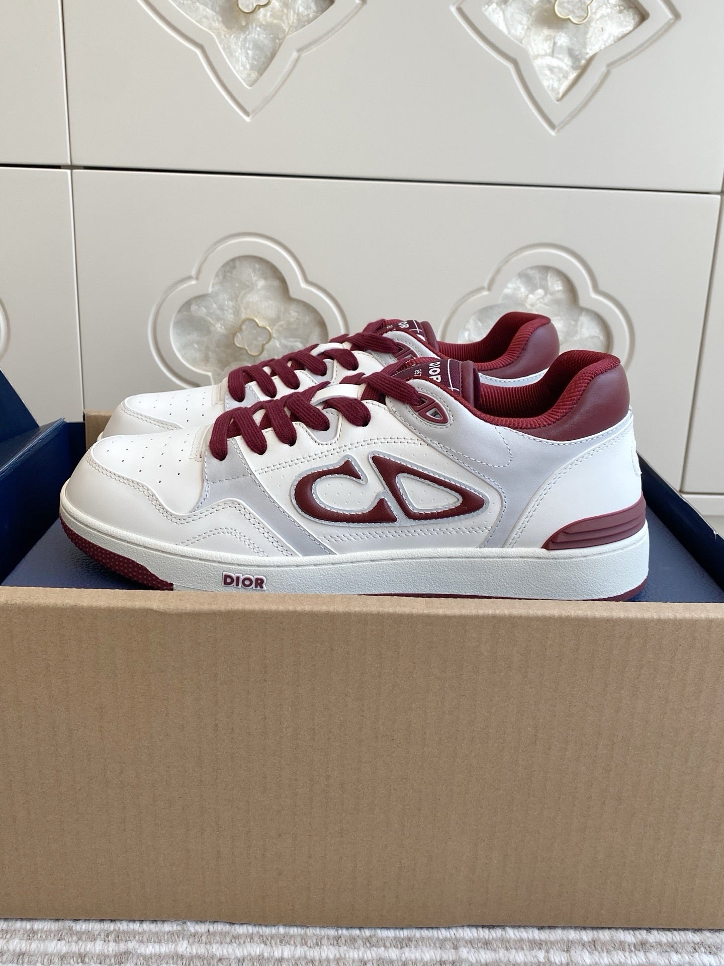 Dior B57 Dribble Sneakers - Red/White