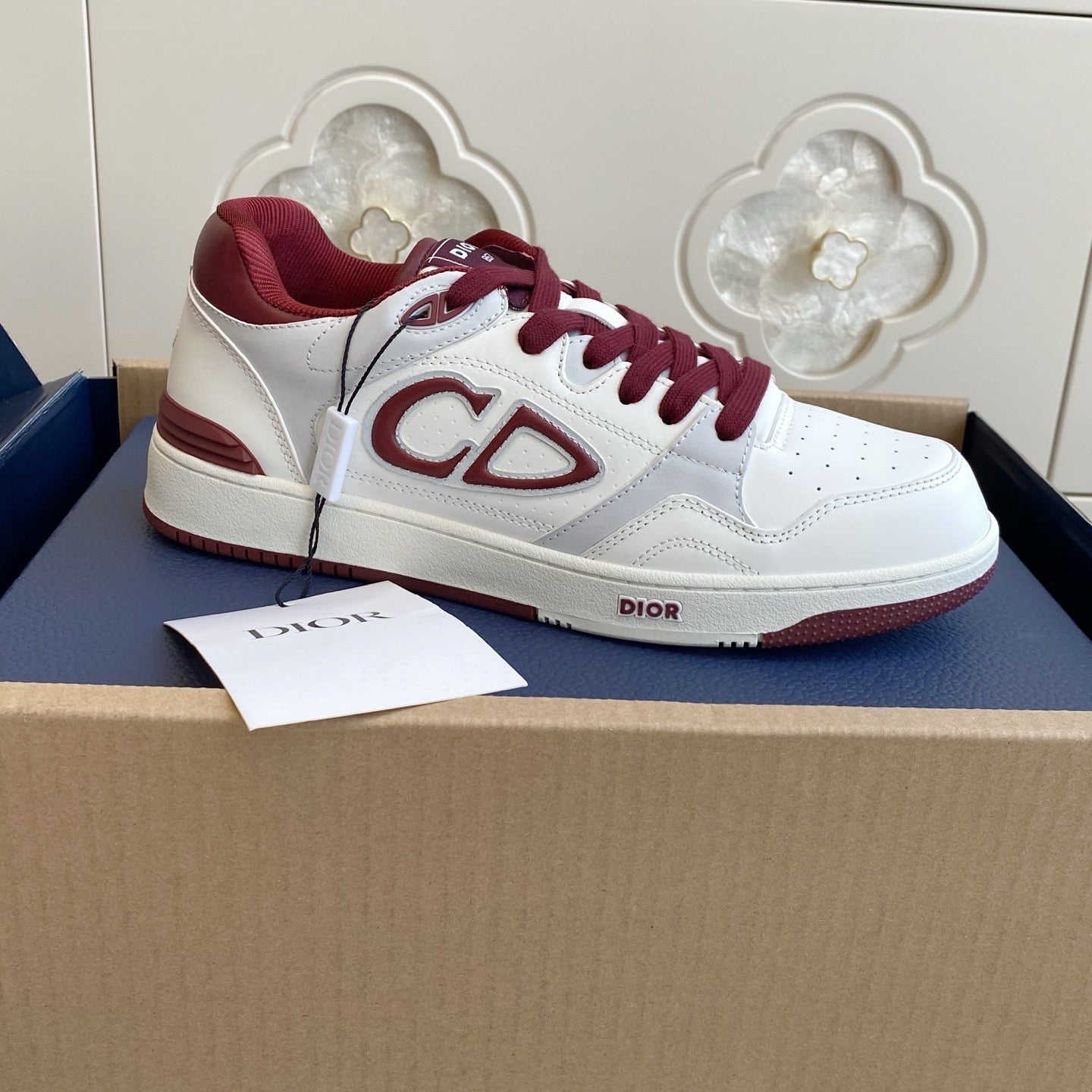 Dior B57 Dribble Sneakers - Red/White
