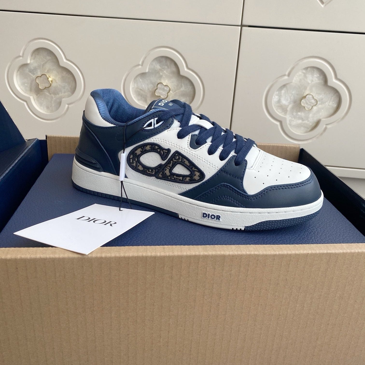 Dior B57 Dribble Sneakers - Navy Blue/White