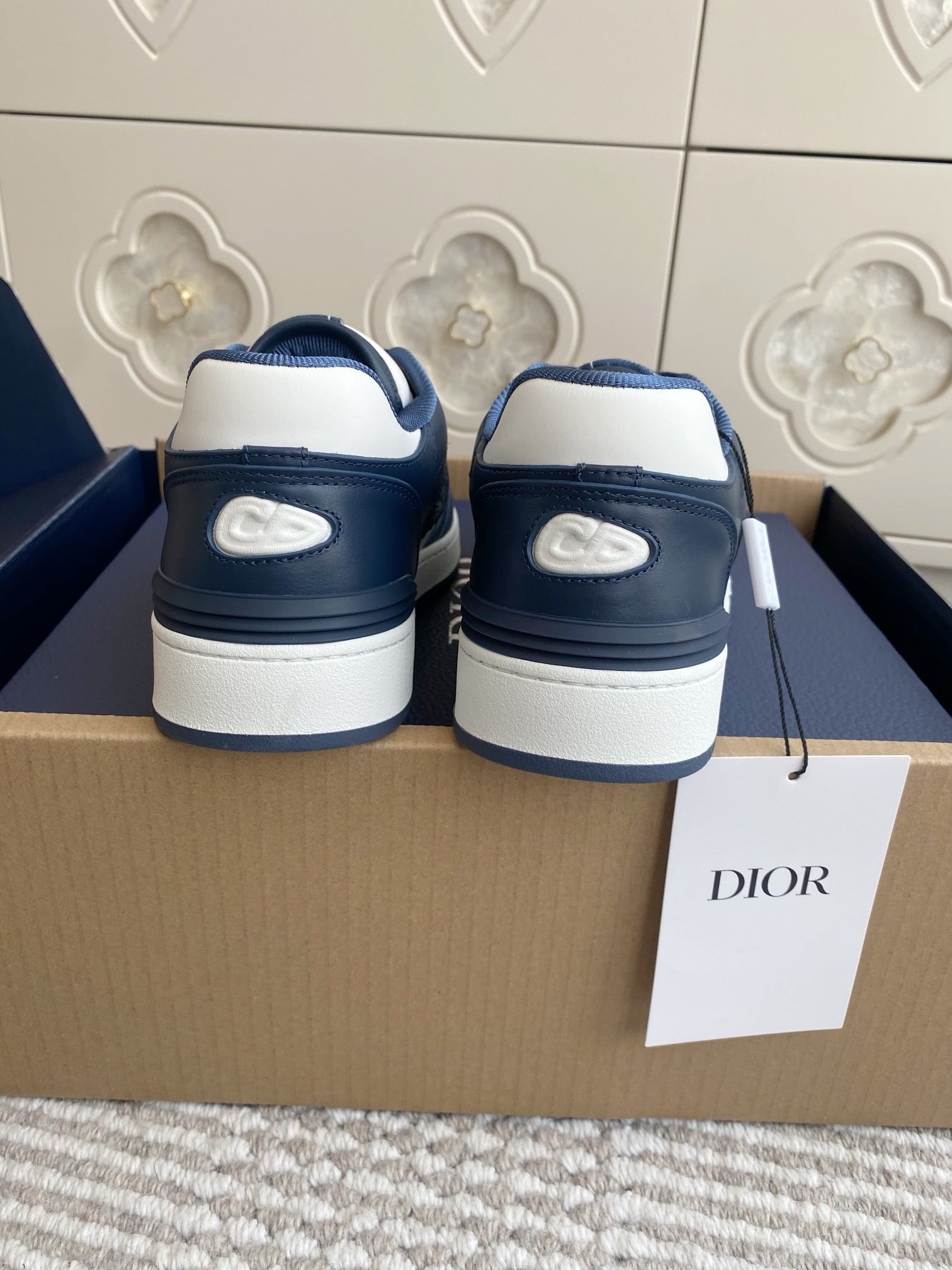 Dior B57 Dribble Sneakers - Navy Blue/White