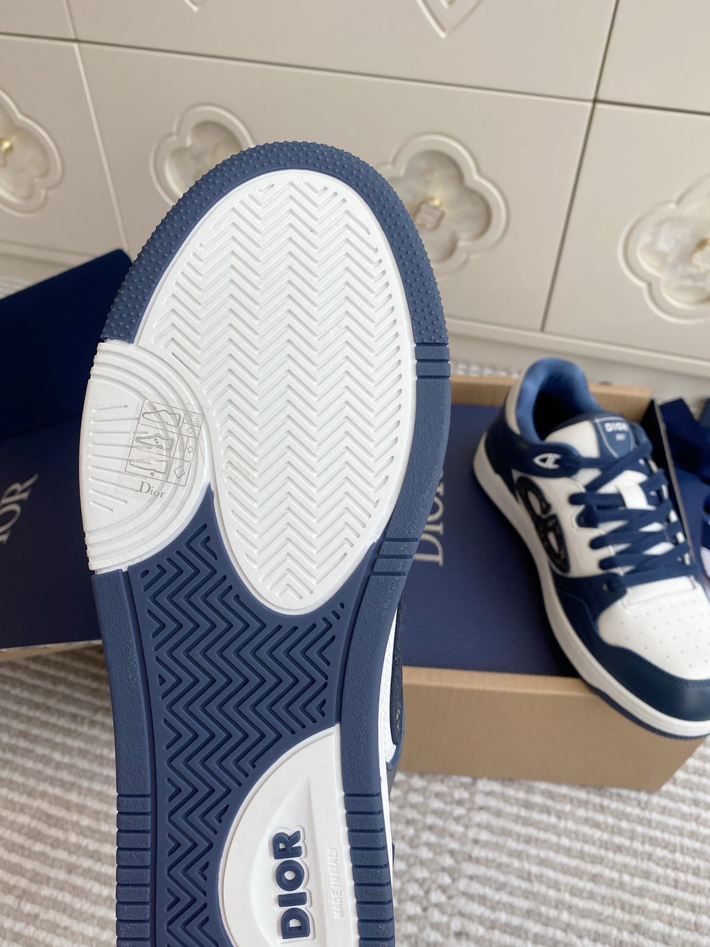 Dior B57 Dribble Sneakers - Navy Blue/White