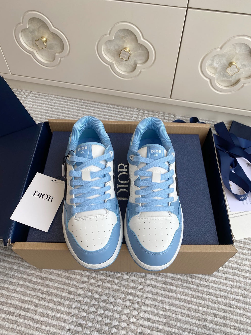 Dior B57 Dribble Sneakers - Light Blue/White