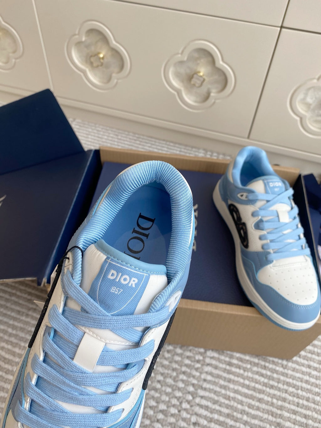 Dior B57 Dribble Sneakers - Light Blue/White