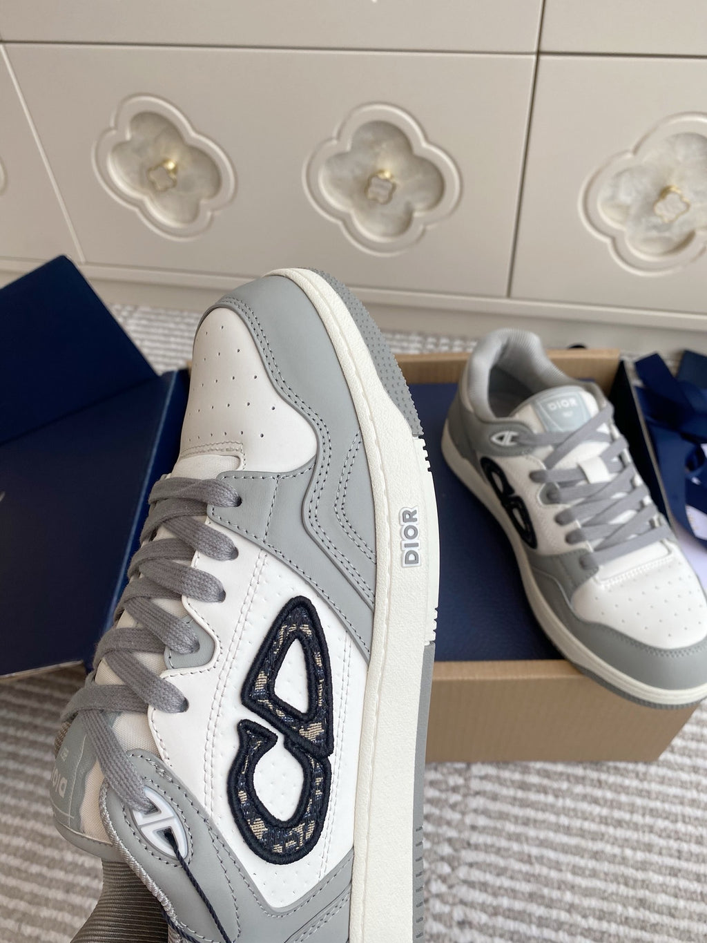 Dior B57 Dribble Sneakers - Gray/White