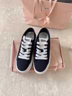 MIU MIU Low Top Skateboard Shoes Black