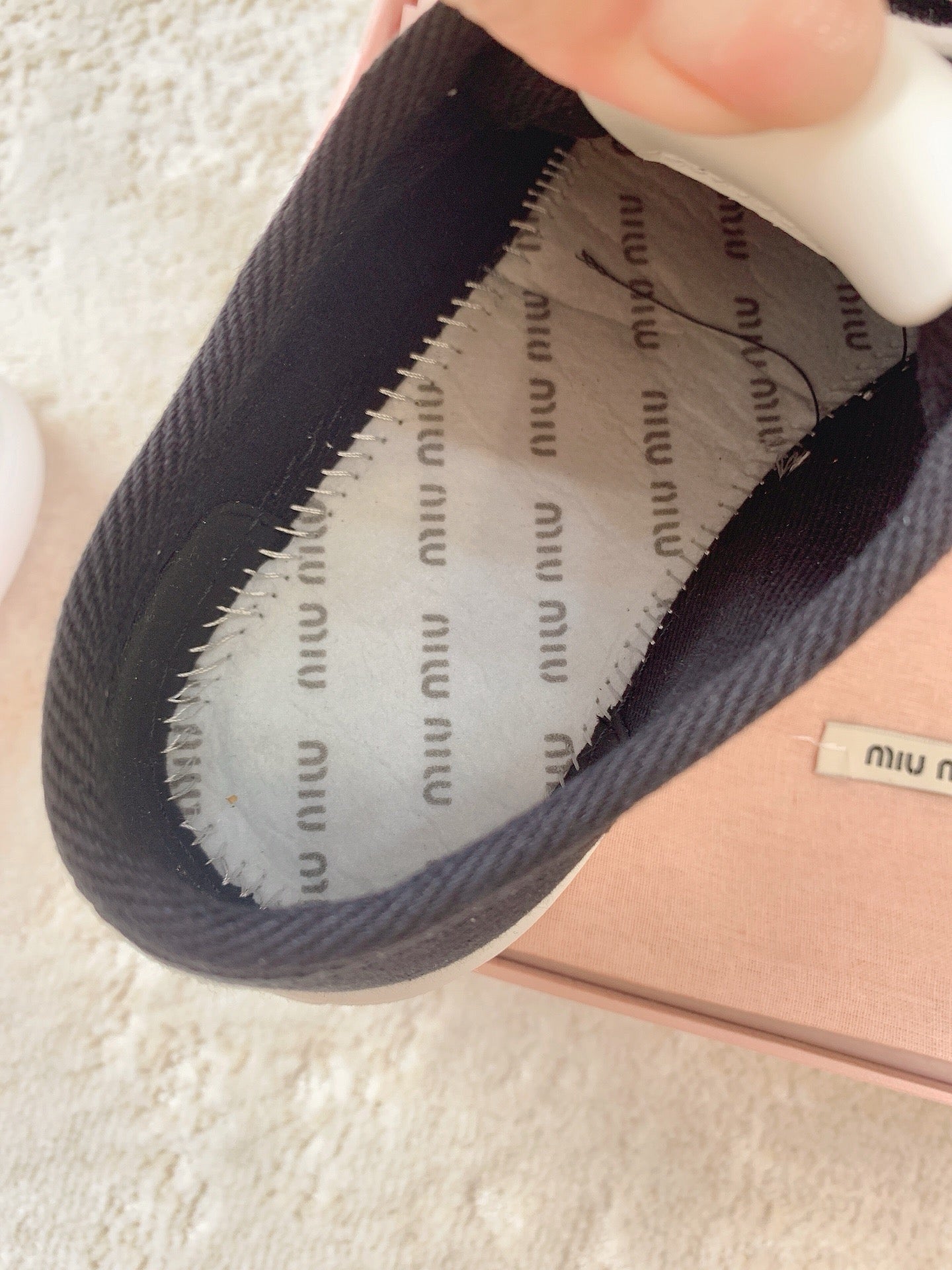 MIU MIU Low Top Skateboard Shoes Black