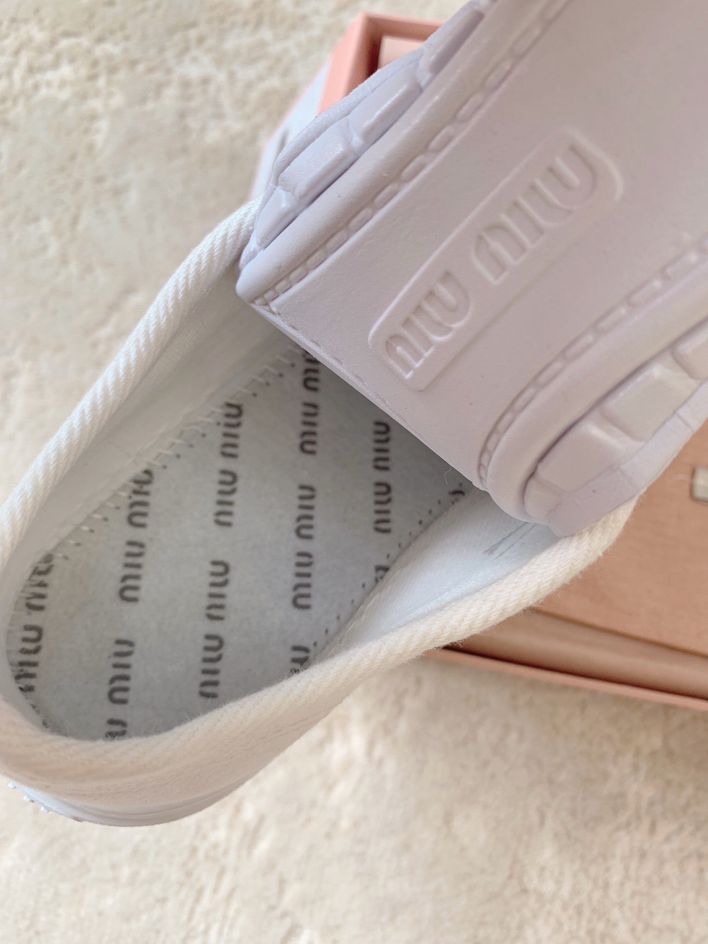 MIU MIU Low Top Skateboard Shoes White