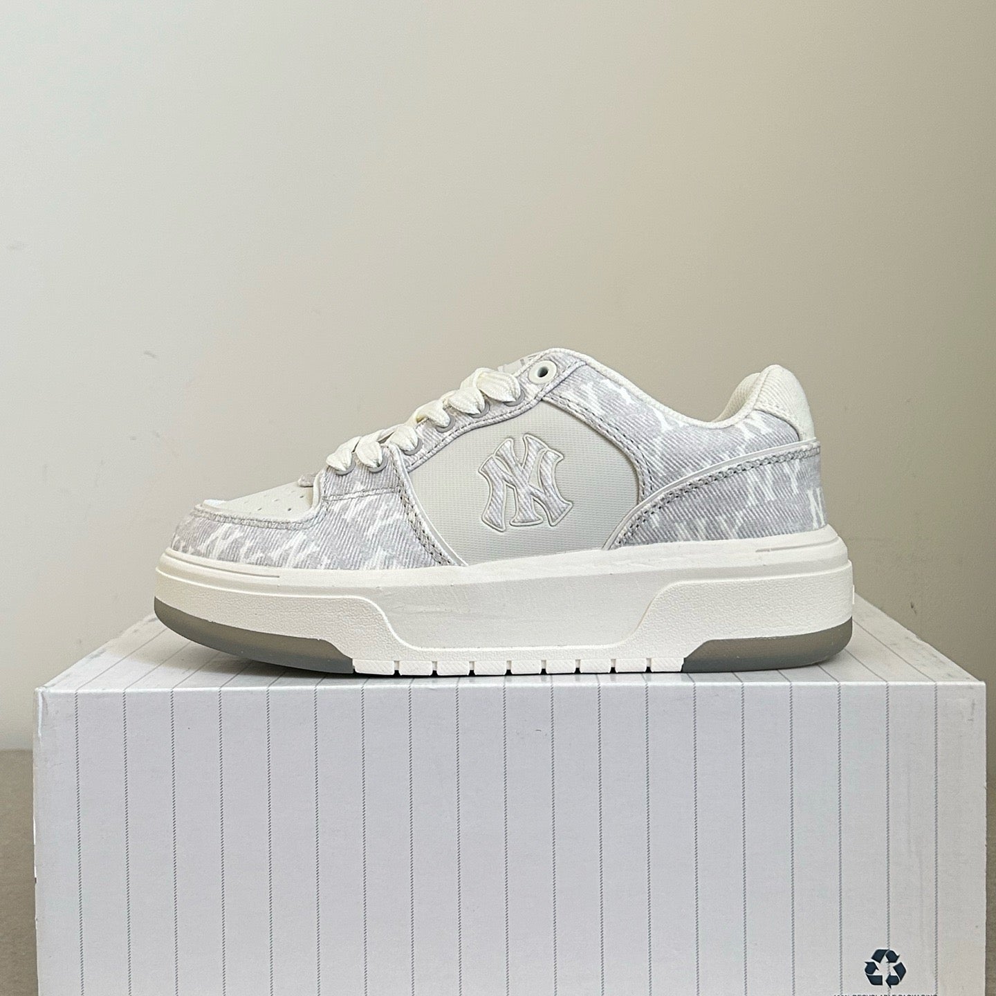 MLB Chunky Liner Denim Monogram Sl -Gray