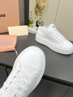 MIU MIU Denim sneakers White