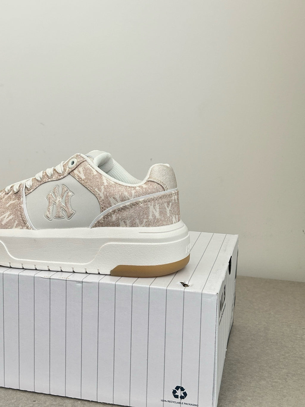 MLB Chunky Liner Denim Monogram Sl - Beige