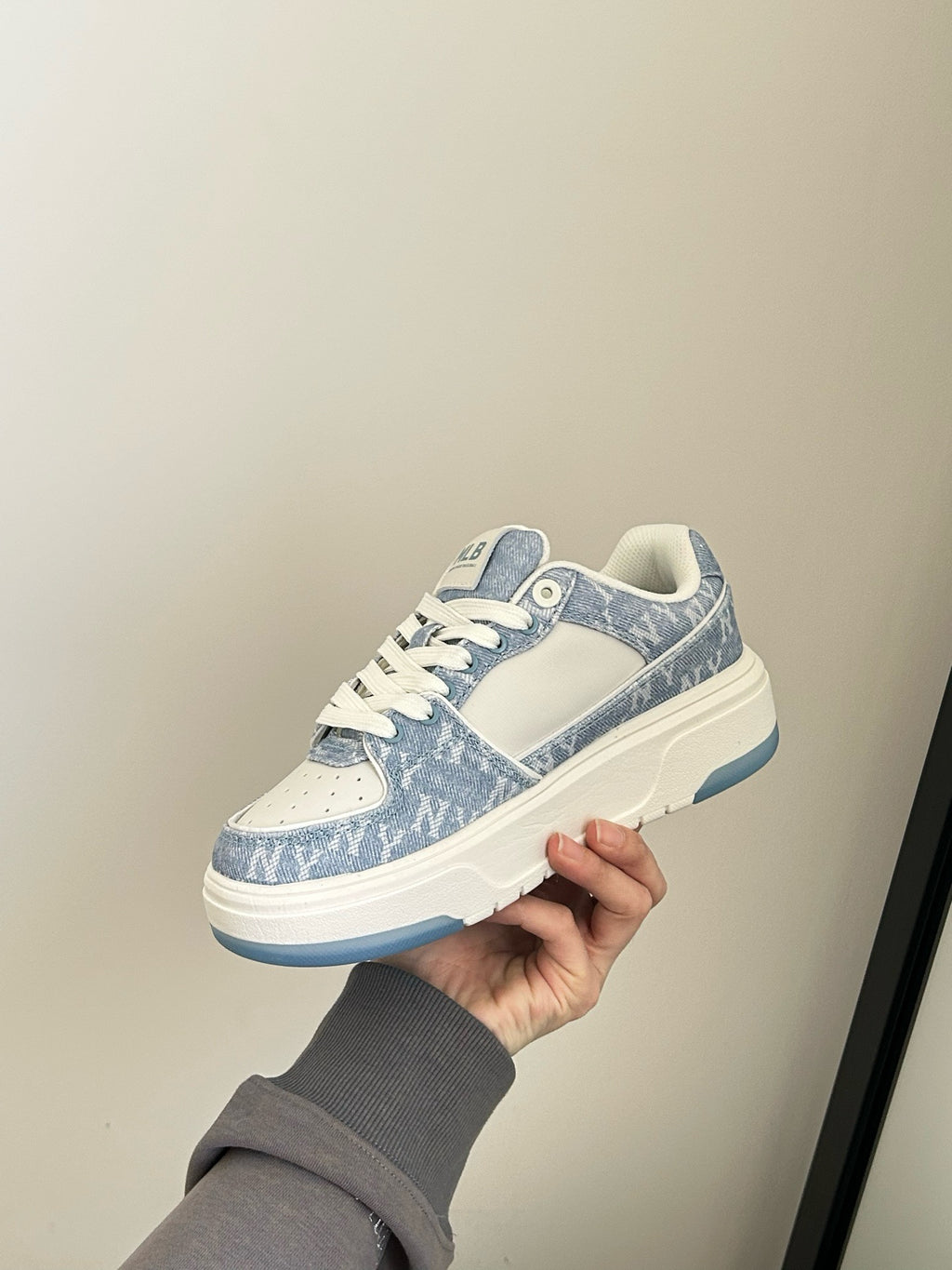 MLB Chunky Liner Denim Monogram Sl - Sky Blue