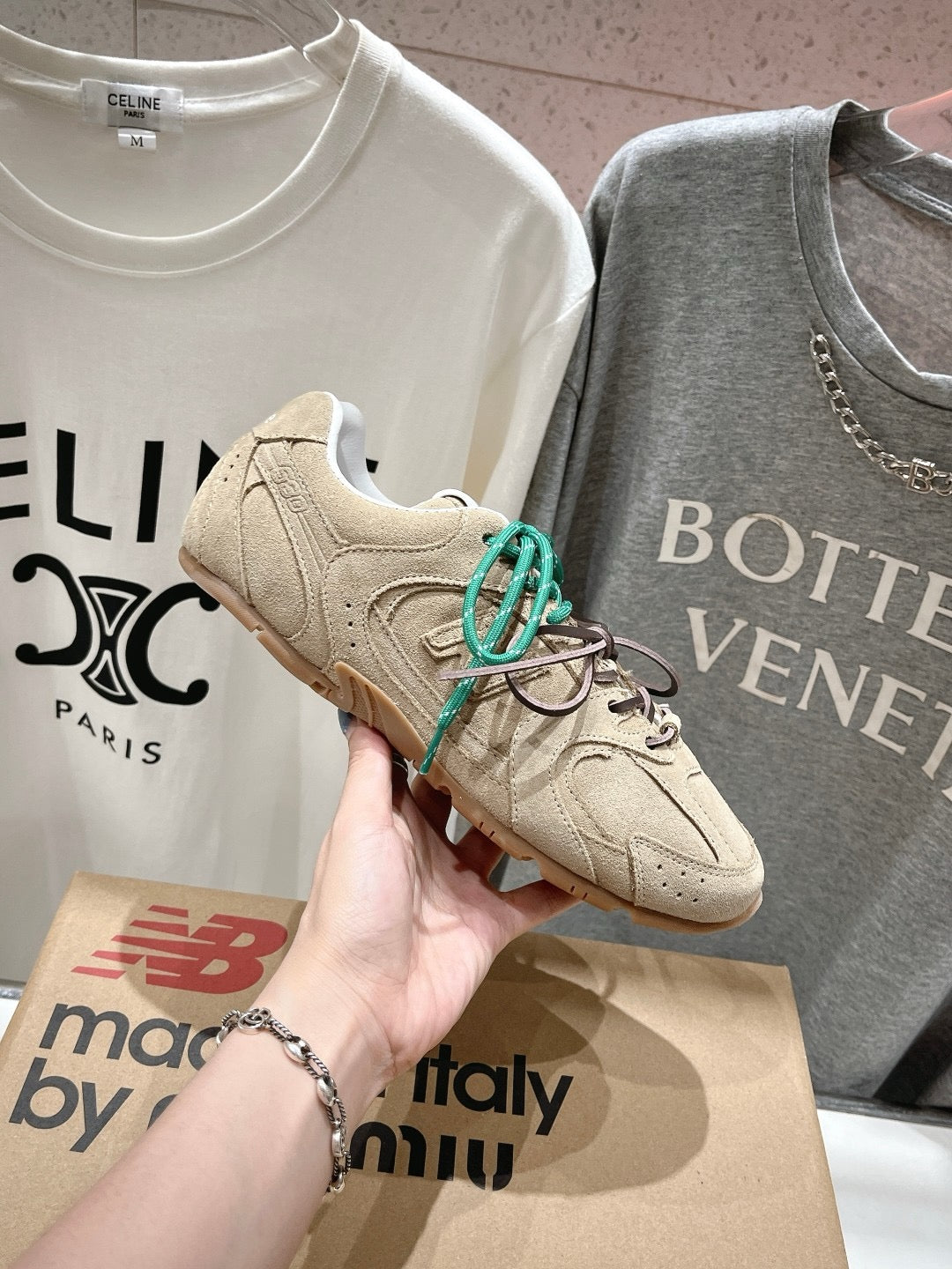 New Balance X Miu Miu 530 SL Sneakers - Ecru