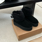 UGG Classic Mini Maxi Curly Boot - Black