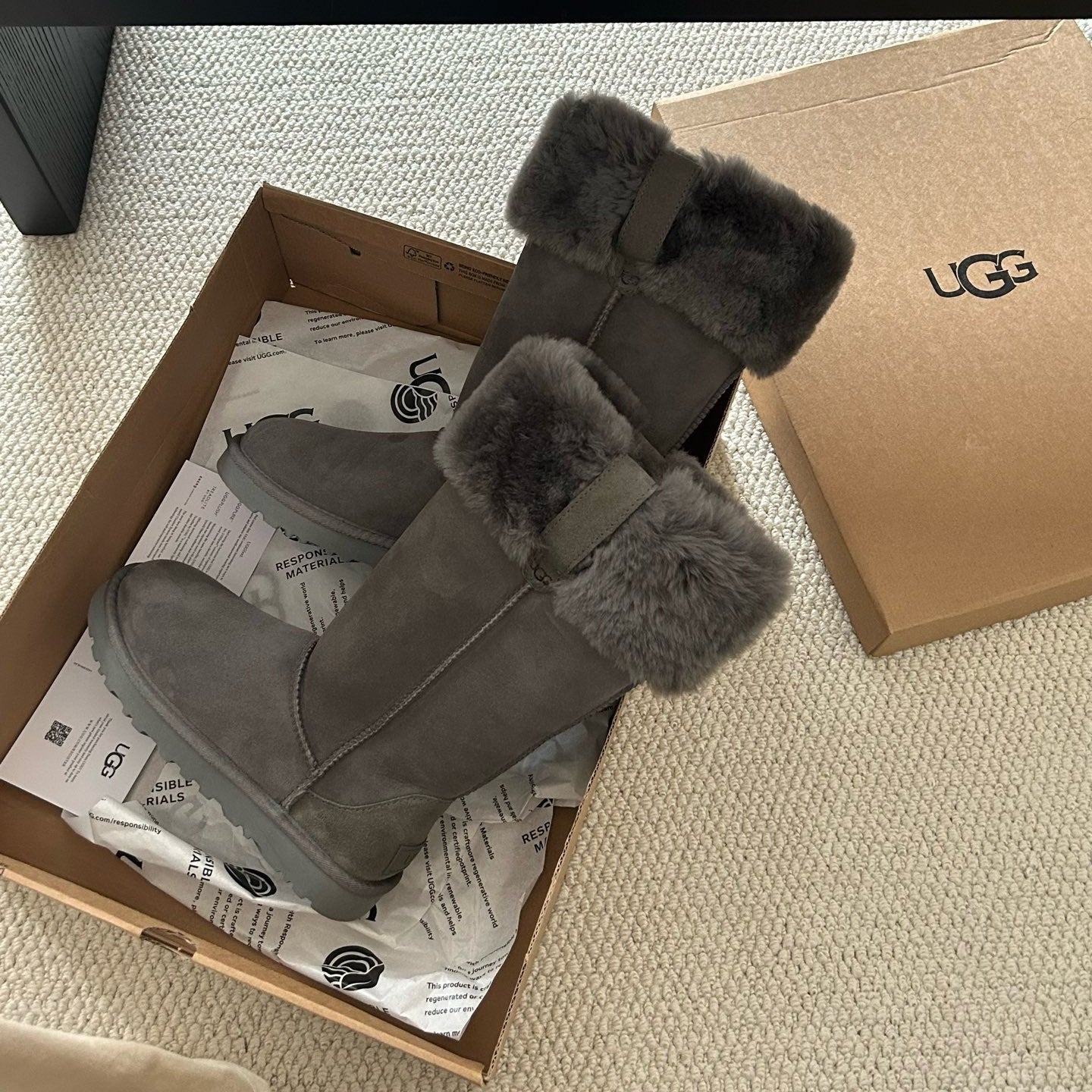 UGG Suhenny Tall Boots - Charcoal