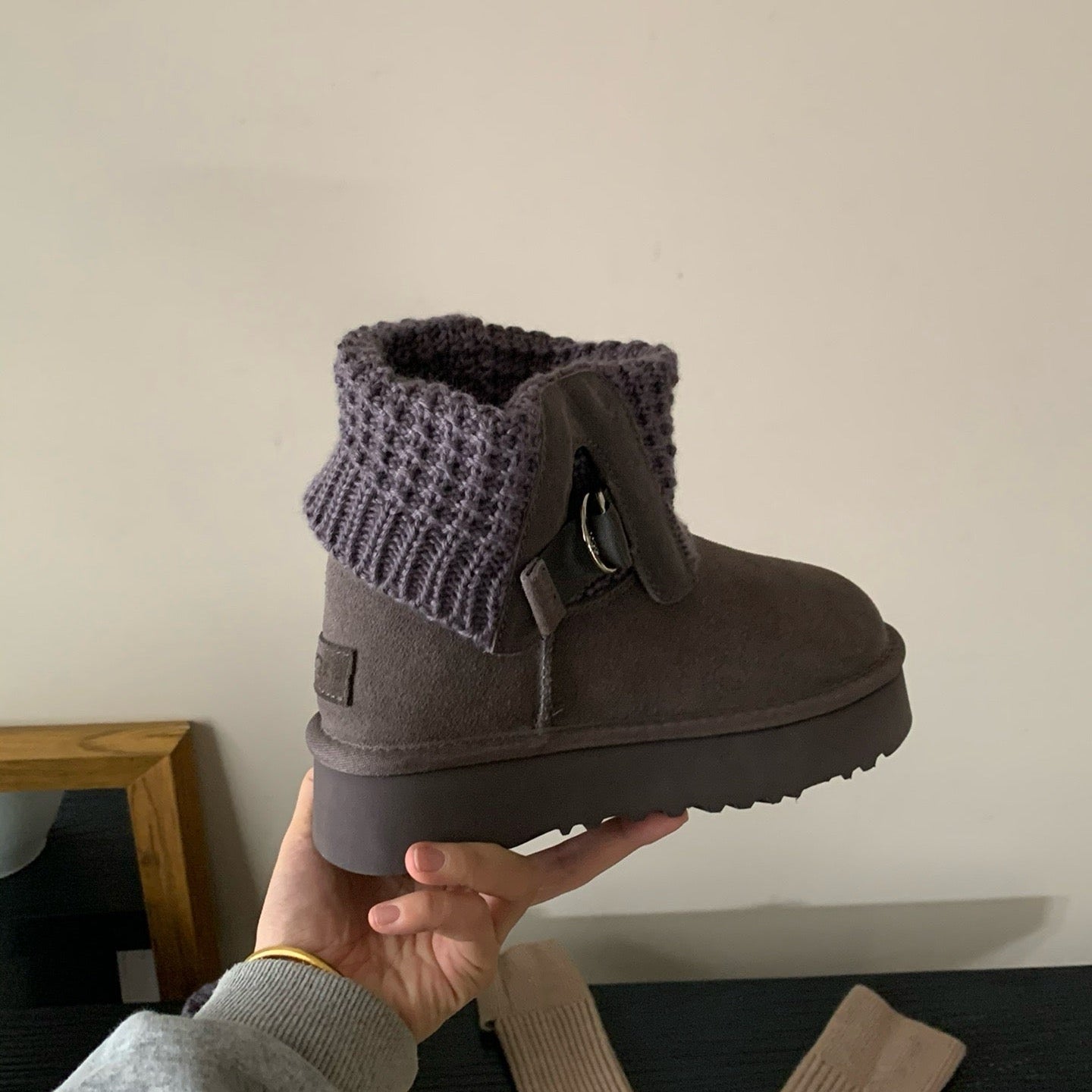 UGG Classic Solene Mini Boots - Charcoal