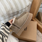 UGG Classic Ultra Mini Platform Zip Boots - Mustard Seed