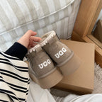 UGG Classic Ultra Mini Platform Zip Boots - Mustard Seed