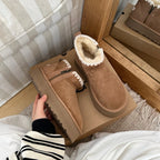 UGG Classic Ultra Mini Platform Zip Boots - Chestnut