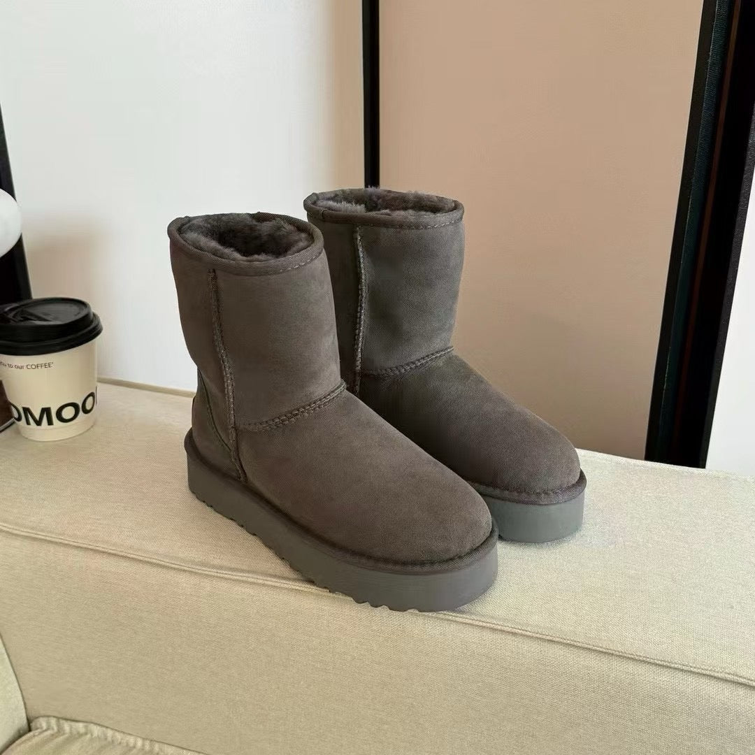 UGG Classic Short Platform Boots - Charcoal